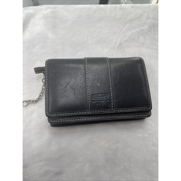 Coach Handbags - Vintage Coach Black Leather Card Case